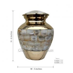 Adult brass urns