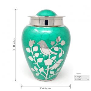 Adult brass urns