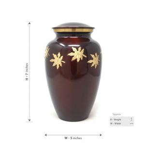 Adult brass urns