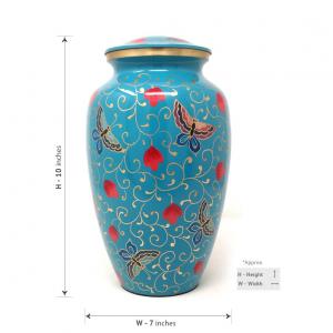 Adult brass urns
