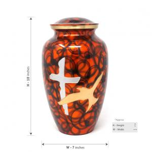 Adult brass urns