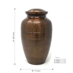Adult brass urns