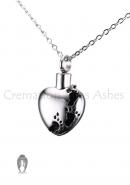 Child Cremation Urns Jewellery Heart Pendant, Necklace