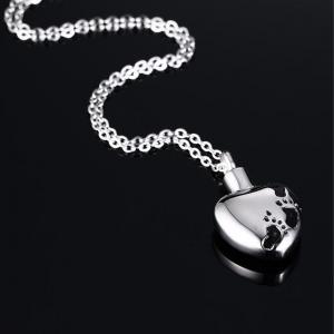 Child Cremation Urns Jewellery Heart Pendant, Necklace