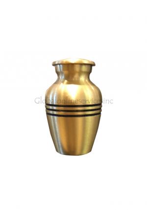 Classic Bronze Small Funeral Urn For Cremation Ashes UK (Bronze) 