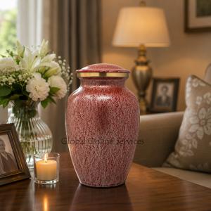 Classy Medium Brass Urn for Cremation  Ashes (Medium)
