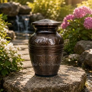 Creeping Leaves Keepsake Urn for Human Ashes (Small)
