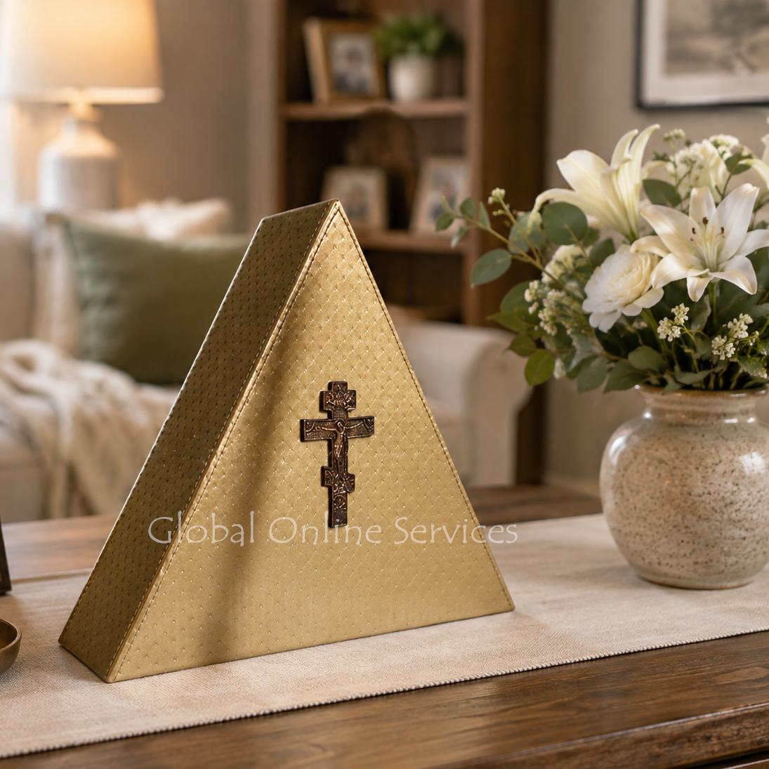Cross Christ Urn For Human Ashes, Iron Cremation Urns Ashes
