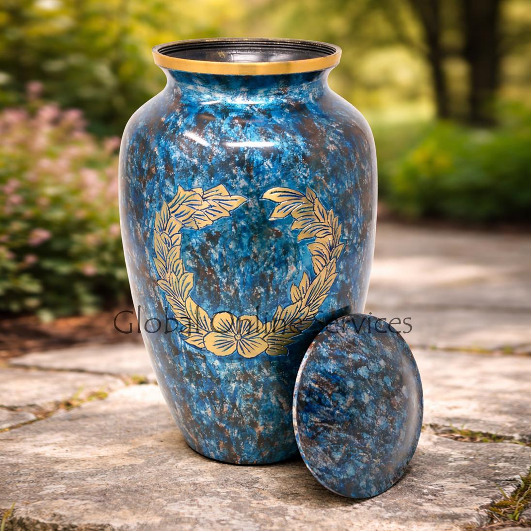 Custom Made Brass Adult Cremation Urn