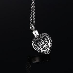 Dad Heart Shape Cremation Jewellery Pendant
