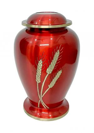 Dove Wheat Large Cremation Adult Red Urn for Ashes