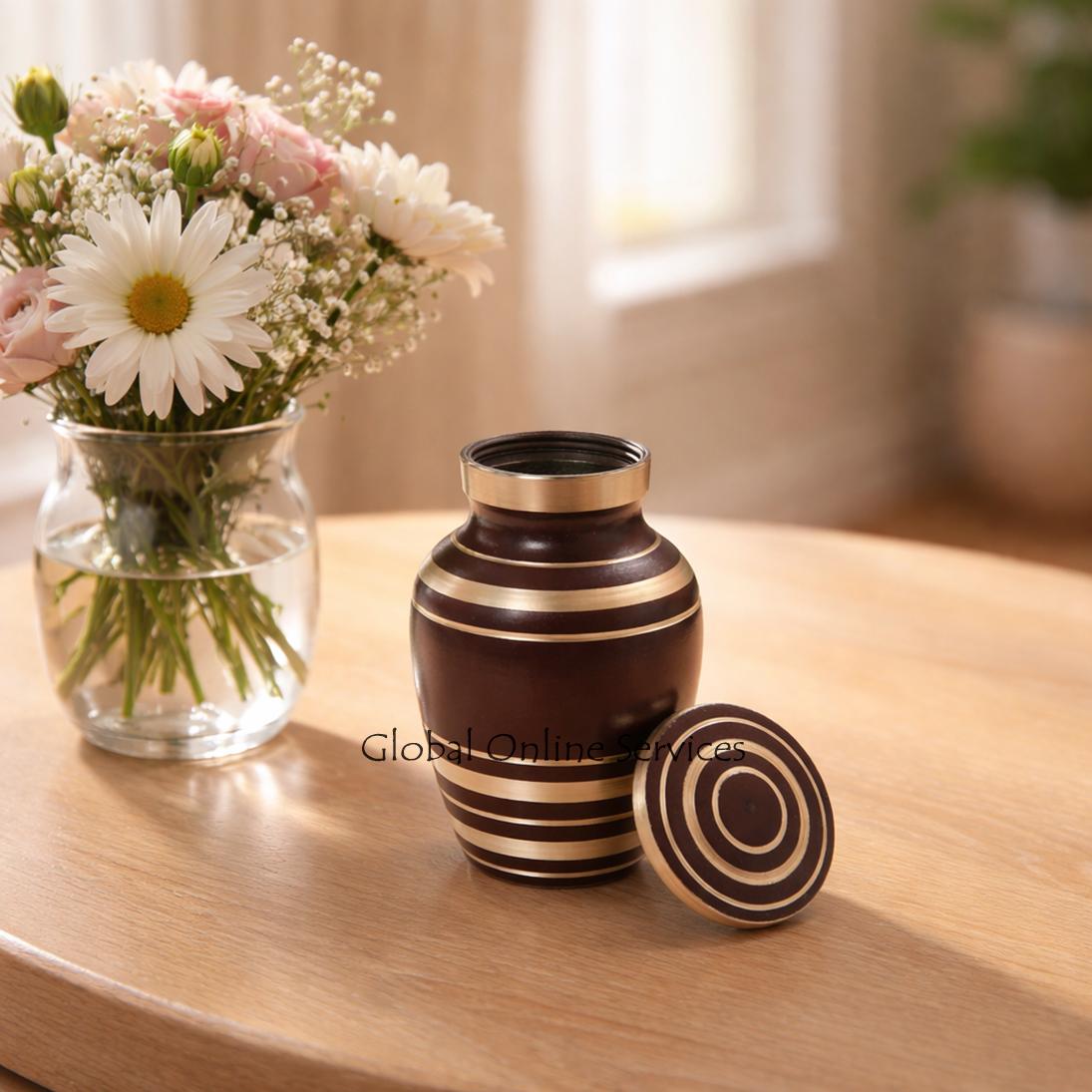 Elite Garnet Red Keepsake Cremation Urn for Ashes
