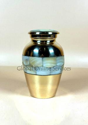 Elite Mother Of Pearl Small Keepsake Memorial Urn For Ashes UK