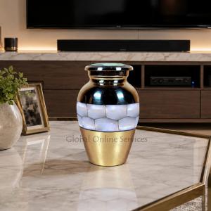 Elite Mother Of Pearl Small Keepsake Memorial Urn For Ashes UK