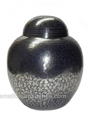 Discount Embossed Blue Infant Cremation Urn For Cremated Remains