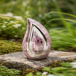 Eternal Grace Pink Teardrop Urn – A Tribute to Love & Transformation
