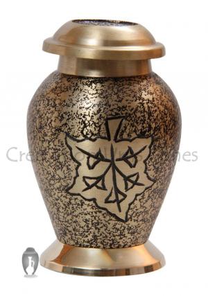 Falling Leaf Small Cremation Keepsake Container for Ashes
