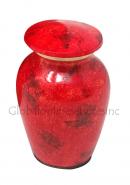 Fiery Mist Brass Keepsake Urns for Cremation Ashes. (Small)