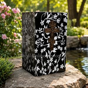 Floral Iron Cremation Urn
