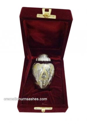 Peace Making Gold Devon Keepsake Urn for Human Cremation Ashes