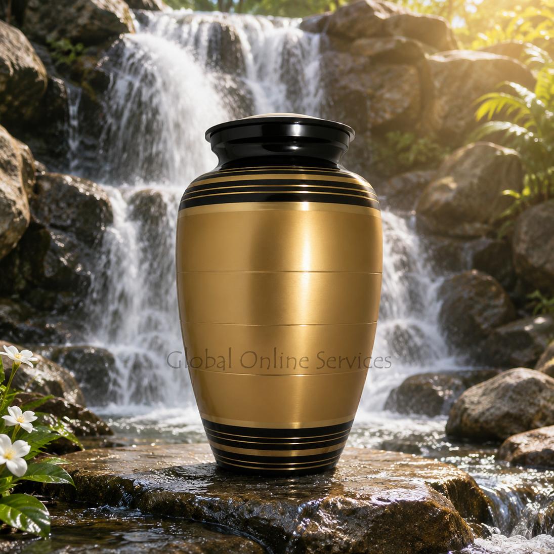 Golden Palace Large Adult Memorial Urn for Ashes