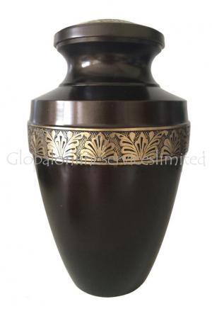 Grecian Brown Extra Large Adult Memorial Urn Human Ashes