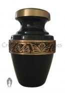 Grecian Rustic Flower Band Pewter Keepsake Cremation Urn for Human Ashes