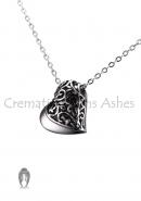 Heart Shaped Cremation Keepsake Jewellery Pendant, Necklace