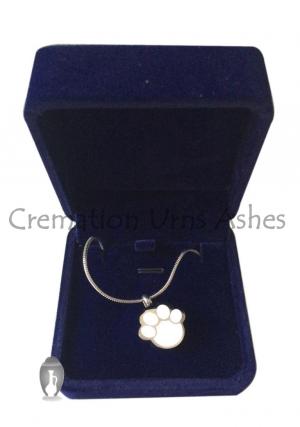 Jewellery Pet Cremation Urn Ashes, Paw Shape Necklace