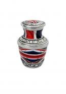 Small UK Flag Keepsake Urn For Human Ashes