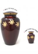 Large Adult Falling Leaves Cremation Urn For Ashes + FREE Small Falling Leaves Keepsake Urn (Large)