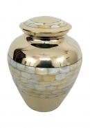 Large Size Elite Mother Of Pearl Adult Memorial Urn For Ashes