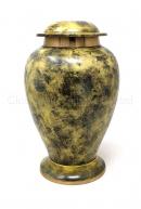 Large Yellow Brass metal Urn for Cremation Ashes