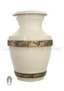Majestic White Pearl Small Keepsake Urn For Human Ashes