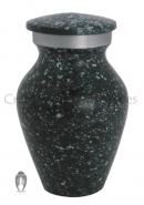 Marble Green Aluminium Keepsake Funeral Cremation Urn Ashes