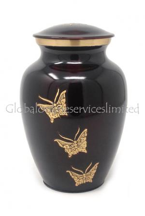 Medium Classic Butterfly Urn for Funeral Human Ashes