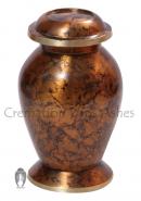 Mini Clay Brown Keepsake Funeral Urn for Human Ashes