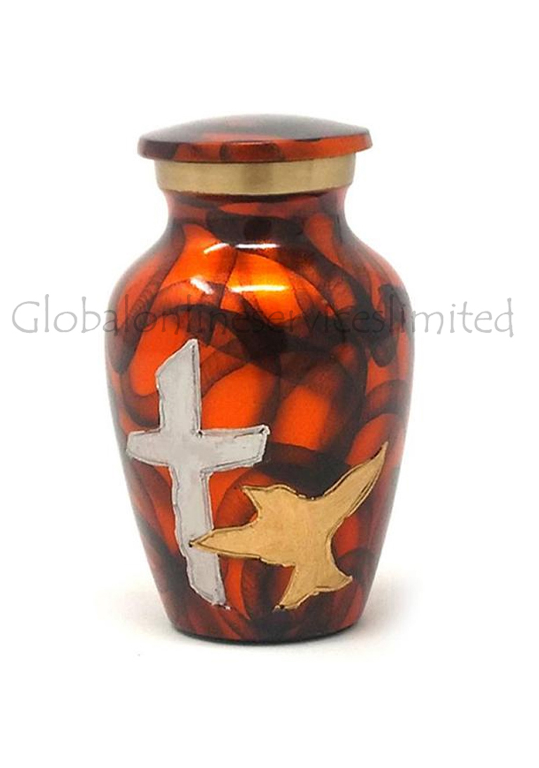 Mini Flying Golden Bird Cremation Urn for Human Ashes