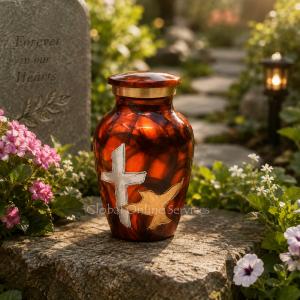 Mini Flying Golden Bird Urn for Human Cremation Ashes (Small)