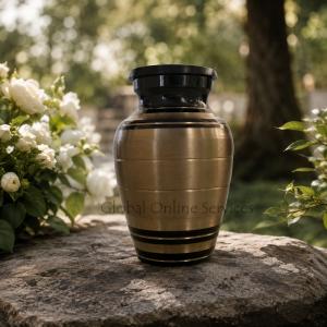 Mini Gold Colour Palace Keepsake Memorial Urn For Cremated Remains