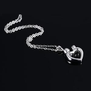 Mother and Child Love Heart Keepsake Urn Pendant for Memorial Ashes