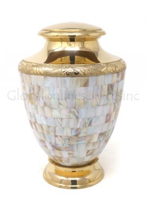 Mother of Pearl Adult Urn for Memorial Ashes