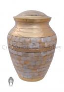 Mother of Pearl Elite Large Funeral Cremation Ashes urn