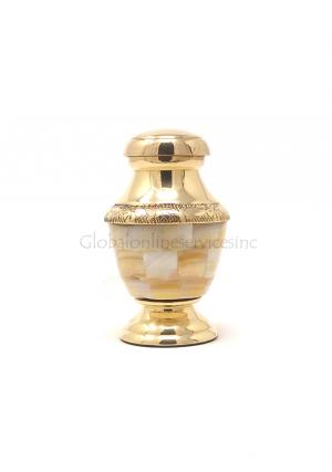 Mother of Pearl Keepsake Memorial Urn for Ashes