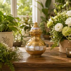 Mother of Pearl Mini Keepsake Cremation Urn Ashes