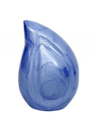 Mystical Presence Small TeardropCremation Urn For Human Ashes (Sky Blue)