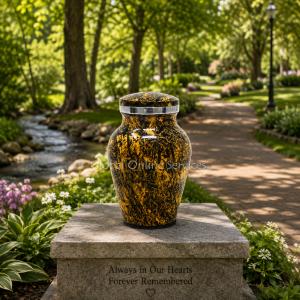 Nature-Inspired Punga Keepsake Urn – Glossy Finish Aluminium Tribute