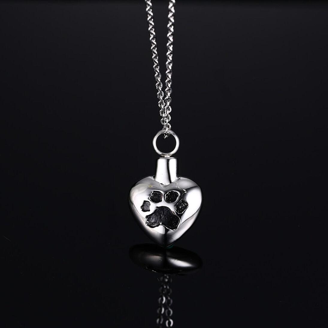 Pet Funeral Urn Jewellery Heart Pendant , Necklace or Heart Pendant Jewellery Urn For Pet Funeral Ashes, Necklace