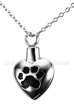 Pet Funeral Urn Jewellery Heart Pendant , Necklace or Heart Pendant Jewellery Urn For Pet Funeral Ashes, Necklace