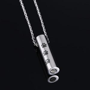 Pet Memorial Urns For Ashes Jewellery, Paw Print Pendant